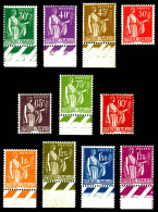 N°280/289, Série Paix Complète Les 11 Valeurs TB  Qualité: **  Cote: 330 Euros - Unused Stamps