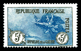 N°155, Orphelins, 5F +5F Noir Et Bleu, Frais. TTB (signé/certificats)  Qualité: **  Cote: 5700 Euros - Nuovi