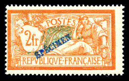 N°145, 2F Orange Et Vert-bleu Surchargé 'SPECIMEN' En Bleu, R.R.R (signé Scheller/certificat)  Qualité: *   - 1900-27 Merson