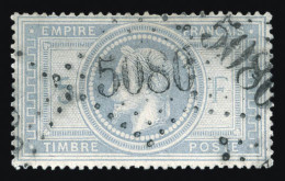 N°33, 5F Violet-gris, Obl GC 5080 D'Alexandrie. SUP (signé Margues/Brun/certificat)  Qualité: Oblitéré  Cote: 1200 Euros - 1863-1870 Napoleon III With Laurels