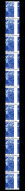 N°109, Beaujard TVP Bleu, Découpe à Cheval Latéral Sur Bde De 11ex. TTB (certificat)  Qualité: **  Cote: 880 Euros - Roulettes
