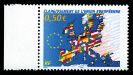 N°3666, 0.50€ Elargissement De L'U.E, Légende 'la Poste 2004' Absente, Bdf. TTB (certificat)  Qualité: **  Cote: 1000 Eu - Unused Stamps