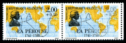 N°2419, La Pérouse, Faciale Quasi Effacée Tenant à Normal. TB (signé Calves)  Qualité: **   - Unused Stamps