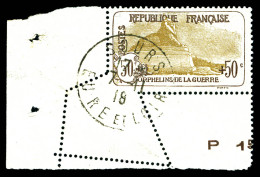 N°153c, 50c +50c Orphelins, Piquage Oblique Par Pliage, Coin De Feuille Obl Càd De Sours Le 7.11.1918. SUPERBE. R.R. (ce - Unused Stamps