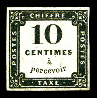 N°1, 10c Noir Lithographié, Restauré, Belle Présentation (certificats)  Qualité: (*)  Cote: 7500 Euros - 1859-1959 Nuevos