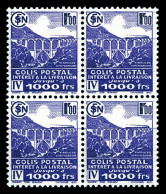 N°190C, Non émis, 1F Violet En Bloc De Quatre. TTB (certificat)  Qualité: **  Cote: 480 Euros - Mint/Hinged