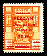 N°9, 20f Sur 1 L.75 Orange, Tirage 181 Exemplaires. SUPERBE. R.R. (signé Thiaude/certificats)  Qualité: **  Cote: 10000  - Unused Stamps