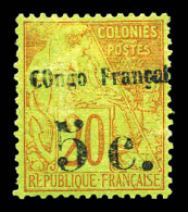 N°3, 5c Sur 20c Brique Sur Vert, Bon Centrage, Frais, R.R. SUP (signé Brun/certificat)  Qualité: *  Cote: 1900 Euros - Unused Stamps