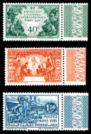 N°149a/152a, Expo Coloniale, 40c Vert, 90c Orange Et 1f50 Bleu Sans CAMEROUN, TB  Qualité: **  Cote: 300 Euros - Neufs