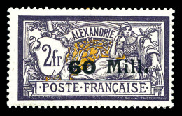 N°48a, 60m Sur 2f Type II. SUPERBE. R. (signé Calves/certificat)  Qualité: *  Cote: 1000 Euros - Unused Stamps