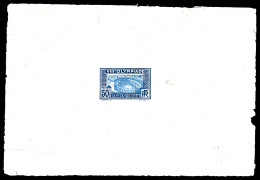 N°186A, (N°Maury), Non émis, Arènes De Nimes De 1924, épreuve D'atelier En Bleu-noir Et Bleu-ciel. SUP. R. (certificat)  - Artist Proofs