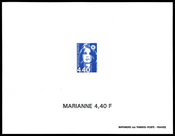 N°2820/2822, Série Marianne Du Bicentenaire, 3 Feuillets Gommés Non Dentelés, TB  Qualité: **  Cote: 450 Euros - Luxury Proofs