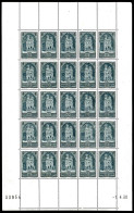 N°259, Cathédrale De Reims Type I En Feuille Complète De 25 Exemplaires Datée Du 7/4/1930, RARE Et SUPERBE (certificat)  - Feuilles Complètes
