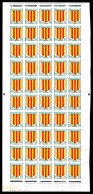 N°1044/1047, Série Armoiries De 1955 En Feuilles De 50 Exemplaires Numérotées. SUP (certificat)  Qualité: **  Cote: 2400 - 1951-1960