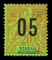 N°48A, 05 Sur 20c: Chiffres Espacés. TB (signé Scheller)  Qualité: *  Cote: 385 Euros - Unused Stamps