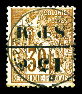 N°12a, 15c Sur 30c, Surcharge Renversée. TTB (signé/certificat)  Qualité: Oblitéré  Cote: 400 Euros - Used Stamps