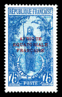 N°66a, 75c Outremer Et Bleu-vert: Sans Surcharge D, Aminci, Belle Présentation  Qualité: *  Cote: 255 Euros - Unused Stamps