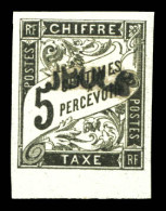 Taxe N°1a, 5c Noir Bdf, TTB (certificat)  Qualité: **   - Unused Stamps