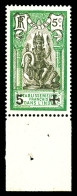 N°45Cb, 5c Vert Et Noir, Surcharge Noire, Bdf, Gomme Coloniale. TTB (certificat)  Qualité: **  Cote: 300 Euros - Unused Stamps