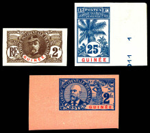 N°34a, 39a Et 46a, Palmiers: Les 3 Valeurs Non Dentelés. TB (signé Brun)  Qualité: (*)  Cote: 465 Euros - Unused Stamps