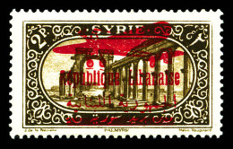 N°31d, 2 Pi Sépia: Surcharge Sur PA N°30 De Syrie. TTB. R. (certificat)  Qualité: *  Cote: 700 Euros - Airmail