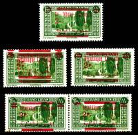 2 Pi Sur 1pi 25: 4 Variétés Différentes TB  Qualité: *   - Unused Stamps