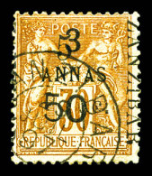 N°35e, 5 Et 50c Sur 3a TYPE VI. SUP (signé/certificat)  Qualité: Oblitéré  Cote: 1100 Euros - Used Stamps
