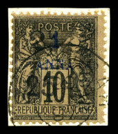 N°33d, 2 1/2 Et 25c Sur 1a TYPE IV. SUPERBE. R.R. (certificat)  Qualité: Oblitéré  Cote: 1500 Euros - Used Stamps
