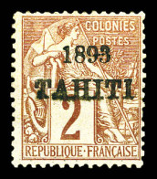 N°20, 2c Lilas-brun Sur Paille, Grande Fraîcheur, R.R.R (signé Brun/certificat)  Qualité: *  Cote: 6000 Euros - Unused Stamps