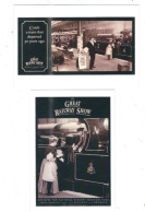 2 POSTCARDS UK RAIL ADVERTISING  THE GREAT RAILWAY SHOW - Publicidad