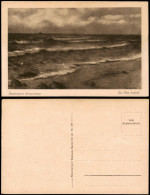 Wangerooge Meer / Strand Die Flut Kommt (signierte Künstlerkarte) 1920 - Wangerooge