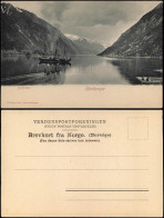 Postcard Hardanger Sorfjorden, Dampfer Steamer 1911 - Norwegen