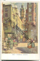Innsbruck - Altstadt - Künstlerkarte J. Demetz Hall - Verlag G. Moser Hall 20er Jahre - Innsbruck