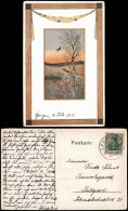 Ansichtskarte  Künstlerkarte Rahemn AK Landschaft Mit Birke 1917 - 1900-1949