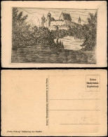 Ansichtskarte Coburg Veste Coburg Handpressen- Kupferdruck 1924 - Coburg