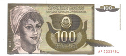 YUGOSLAVIA  P108 100 DINARA 1991 #AA     UNC. - Jugoslavia