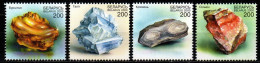 Belarus Weißrußland 2000 - Mi.Nr. 388 - 391 - Postfrisch MNH - Mineralien Minerals - Minerali