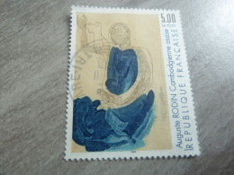 Auguste Rodin (1840-1917) Sculpteur - 5f. - Yt 2636 - Bleu Et Ocre - Oblitéré - Année 1990 - - Used Stamps