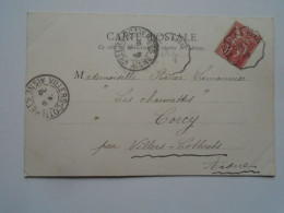 D201814 CPA  Femme -1902 Etampes Paris Villa  Les Charmettes CORCY Par Villers-Cotterêts  -M.elle  R  Lemonnier - Storia Postale