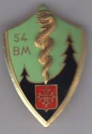 54e Bataillon Médical - Insigne émaillé  Drago Romainville  G. 1076 - Medicina