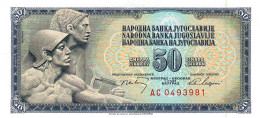 YUGOSLAVIA  P83c 50 DINARA 1968   #AC    UNC. - Yugoslavia