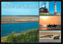 80 - Somme - La Baie De Somme - Multivues - Moutons - Phoques - Chevaux - Petit Train - Phare - CPM - Voir Scans Recto-V - Autres & Non Classés