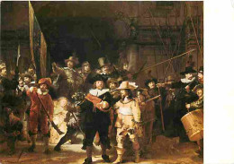 Art - Peinture - Rembrandt Van Rijn - La Ronde De Nuit - CPM - Voir Scans Recto-Verso - Malerei & Gemälde