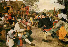 Art - Peinture - Pieter Bruegel - Wedding Dance - Carte Mal Découpée En Bas - CPM - Voir Scans Recto-Verso - Malerei & Gemälde