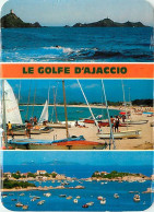 20 - Corse Du Sud - Le Golfe D'Ajaccio - Multivues - Scènes De Plage - Etat Pli Visible - CPM - Voir Scans Recto-Verso - Otros & Sin Clasificación