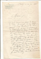 N°1726 ANCIENNE LETTRE DE DOYEN A ( A Dechiffrer) DATE 1866 AVEC LA REPONSE SUR LE MEME DOCUMENT - Historische Dokumente