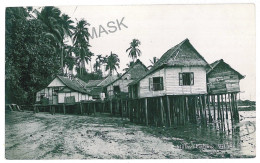 MAL 3 - 10513 Fishing Village, Malaysia - Old Postcard, Real PHOTO - Unused - Malaysia