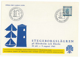 SC 26 - 10 Scout SWEDEN - Cover - Used - 1965 - Storia Postale