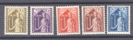 Luxembourg  :  Mi  245-49  * - Unused Stamps