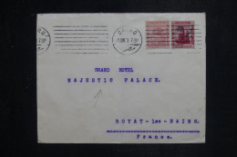 EGYPTE - Enveloppe Commerciale Du Caire Pour Le Majestic Palace De Royat Les Bains En 1923  - L 151037 - Briefe U. Dokumente